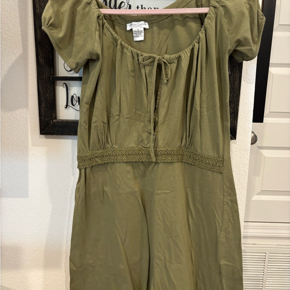 Cotton Couture Olive Green Cotton Couture Beachwear dress Med